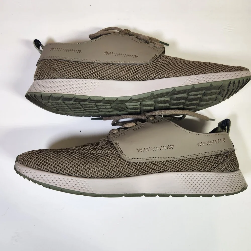 Mens Sperry  7 Seas  Sport  Cupsoles‎ Fishing Tan And Green Water Shoes Summer